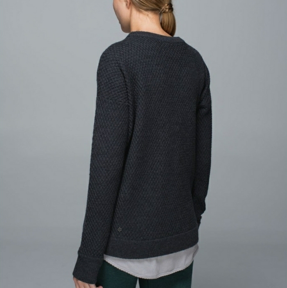 Lululemon Yogi Crew Merino Sweater Grey - Picture 2 of 6